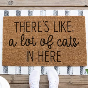 Theres Like A Lot Of Kids In Here, Funny Doormat, Funny Welcome Mat, Front Door Mat, Custom Doormat, Cute Door Mat, Funny Door Mat, Mom Gift image 6