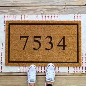 Last Name Doormat, Personalized Doormat, Custom Doormat, Personalized Welcome Mat Housewarming Gift Realtor Closing Gift Custom Wedding Gift image 4