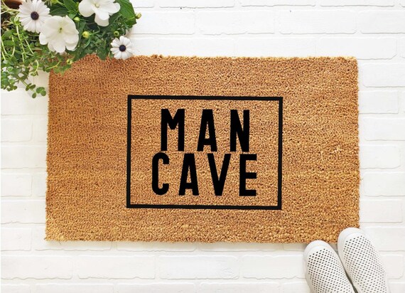 Man Cave Doormat Man Cave Sign Funny Doormat Funny Welcome Mat Father S Day Gift Custom Doormat Personalized Doormat Door Mats