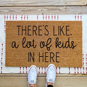 Coir doormat.  There's like a lot of kids in here.