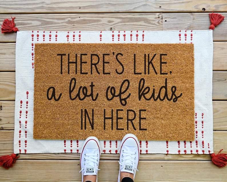 Coir doormat.  There's like a lot of kids in here.