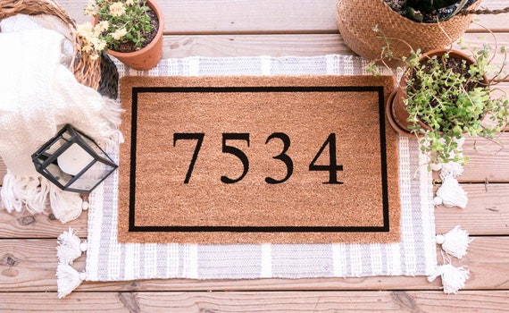 There's No Place Like Home | Welcome Home Door Mat | Doormat | Housewarming  Gift | Front Door Mat | Closing Gift | Gift From Realtor