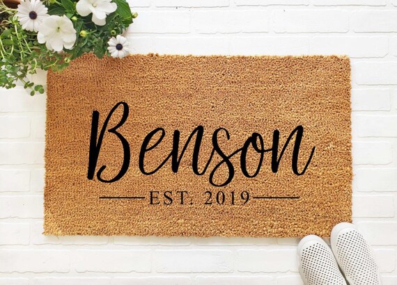 personalized welcome mats for home