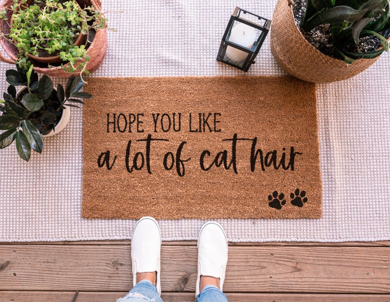 Hope You Like Dog Hair Doormat Dog Doormat Funny Door Mat Etsy