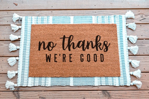No Thanks Doormat Funny Door Mat Go Away Doormat Funny - Etsy No Thanks Doormat Funny Door Mat Go Away Doormat Funny - Etsy