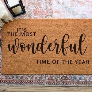 Merry Christmas Doormat, Holiday Doormat, Christmas Doormat, Christmas Welcome Mat, Christmas Decor, Holiday Decor, Winter Door Mat, Doormat