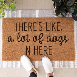 Theres Like A Lot Of Kids In Here, Funny Doormat, Funny Welcome Mat, Front Door Mat, Custom Doormat, Cute Door Mat, Funny Door Mat, Mom Gift image 7
