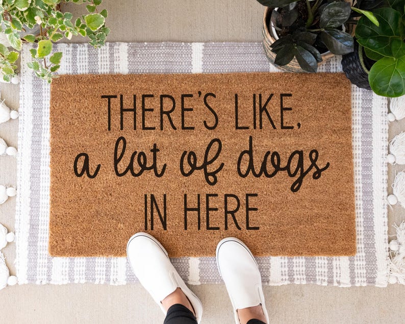 Theres Like A Lot Of Kids In Here, Funny Doormat, Funny Welcome Mat, Front Door Mat, Custom Doormat, Cute Door Mat, Funny Door Mat, Mom Gift image 7