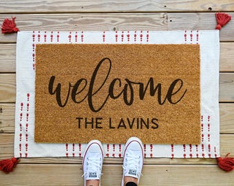 Custom Door Mat, Personalized Doormat, Custom Doormat, Custom Welcome Mat, Cute Wedding Gift, Custom Closing Gift, Custom Wedding Gift