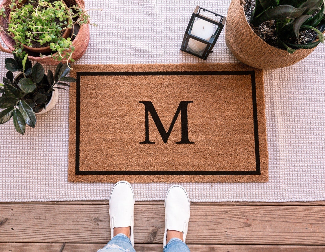  Coir Doormat Natural Fade - Vinyl Backed Winter