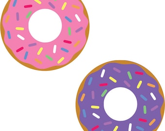 INSTANT DOWNLOAD!Sprinkle Donut Doughnut SVG, Eps, Dxf, Png, Pdf, Donut Cut file, Donut cutting file, Donut, Silhouette Cricut Vinyl Design