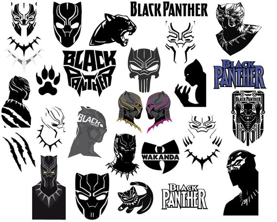 Black Panther Svg Png Eps Files Marvel Black Panther Helmet Etsy