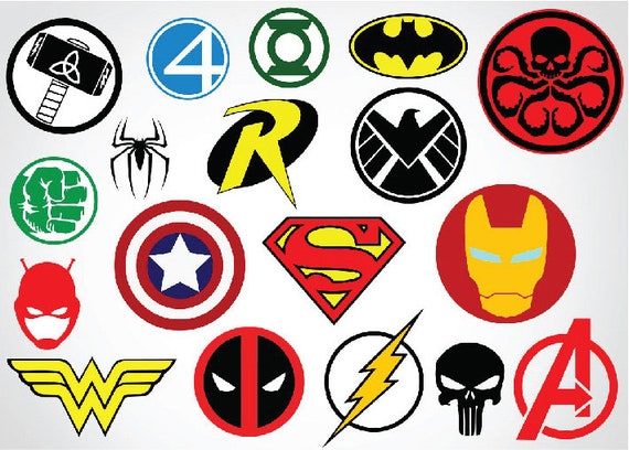 Superheroes SVG Superhero eps Superhero logo SVG Superhero | Etsy