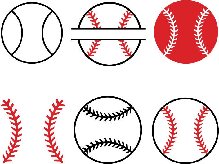 Download Baseball SVGBaseball SVG Cut filesBaseball monogram for | Etsy