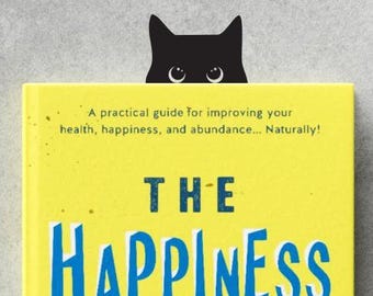 Peeping Cat Bookmark Gift for Cat Lovers, Readers Kids Unique Pet Lover Present Minimalist Page Marker for Husband Wife or Friend