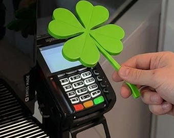 NFC Payment Wand, Green Four Leaf Clover Tap to Pay Accessory