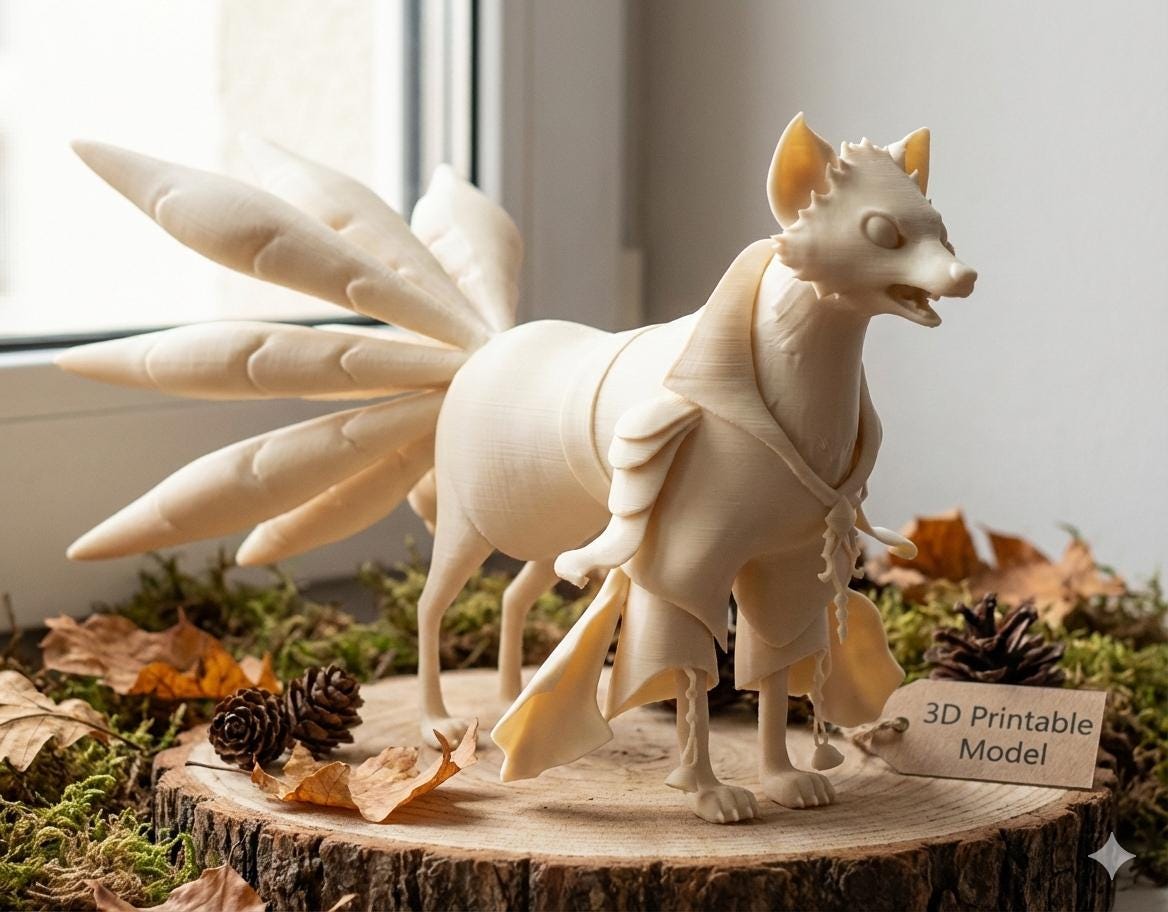 Nine tailed fox statue - Etsy 日本