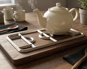 Basketball Court Trivet STL – Basketball Court Hot Pot Stand 3D Printable