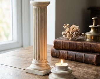 Roman Column Candle Holder  Aesthetic Minimalist Tealight Holder Classical Decor Birthday Gift Decor Unique Gift