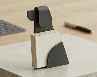 Nowoczesny stojak na serwetki dla psów – minimalistyczny wystrój kuchni – idealny prezent dla miłośników psów, na parapetówkę lub wesele – praktyczny organizer na stół dla zwierząt