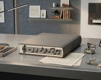 Music Notes Bookmark Minimalist Music Lover Gift Unique 3D Printed Bookmark Gift for Pianist, Musician, Teacher