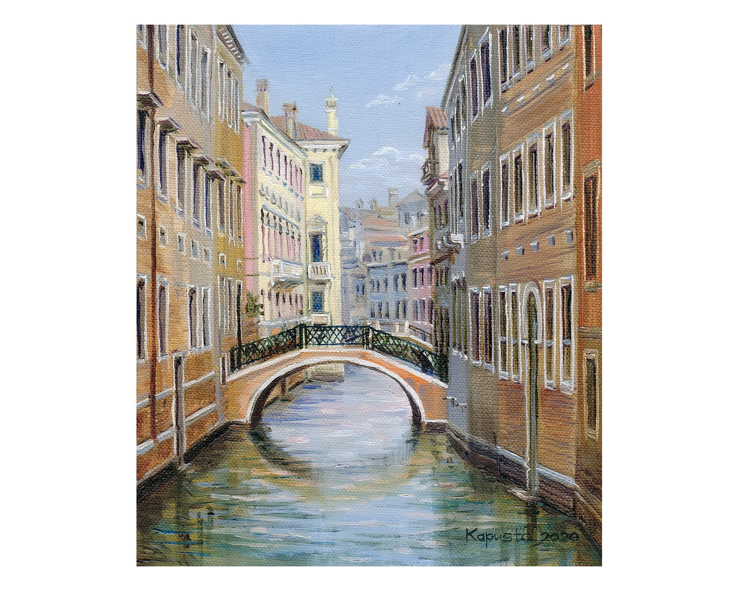Venice Italy oil on canvas original painting old european Etsy