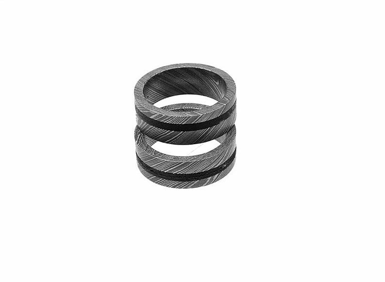 Custom Handmade Cutting Edge Design Men Damascus Steel Wedding Band