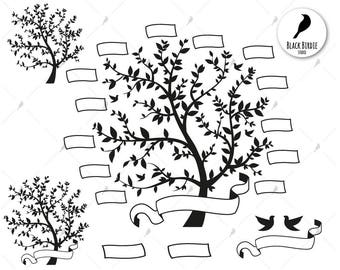 family tree svg etsy