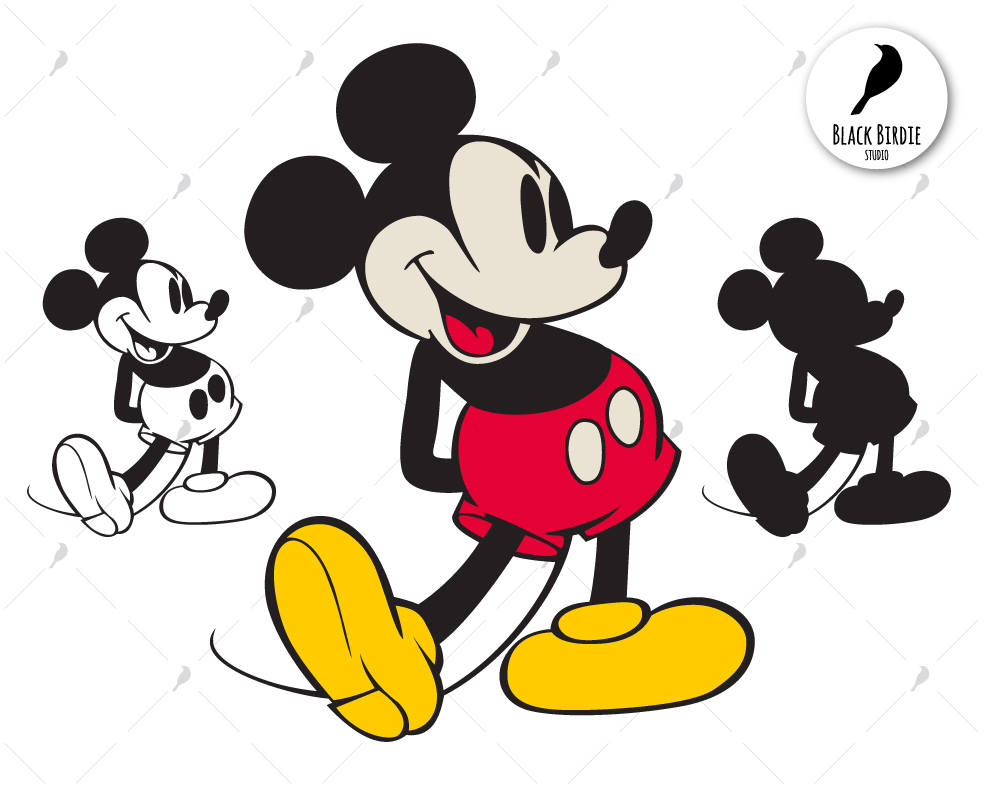 Download Retro Mickey Mouse svg Mickey Mouse clipart Mickey svg | Etsy