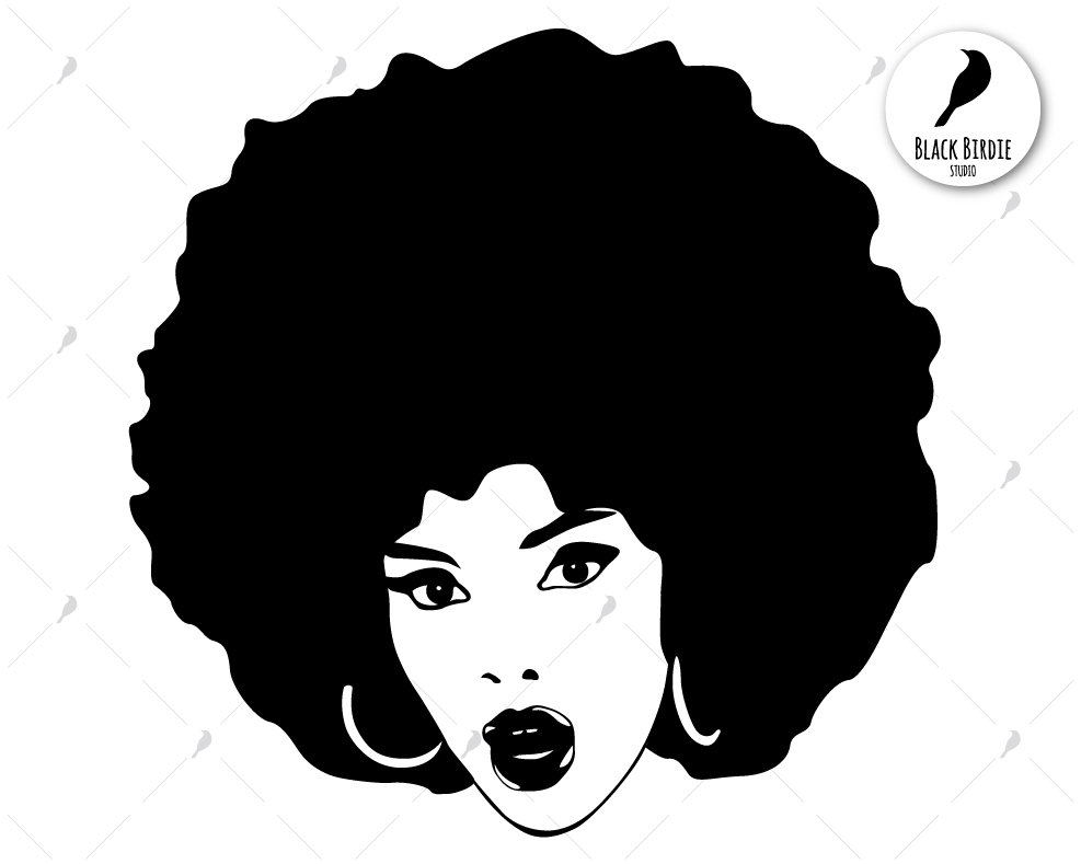 Download Black woman svg black woman clipart afro svg afro clipart | Etsy