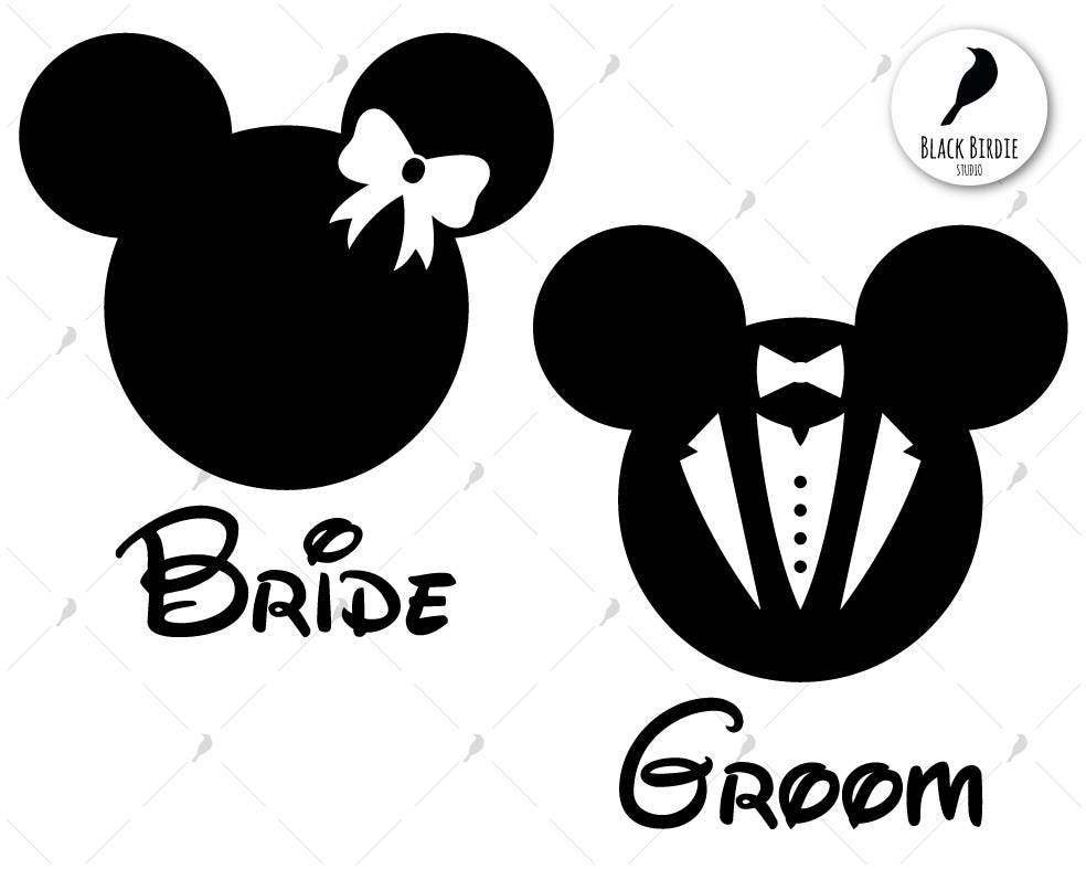 Download Mickey groom svg Minnie bride svg Disney pair svg Disney ...