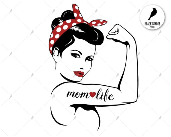 Download Rosie the Riveter svg strong mom svg strong mom clipart | Etsy