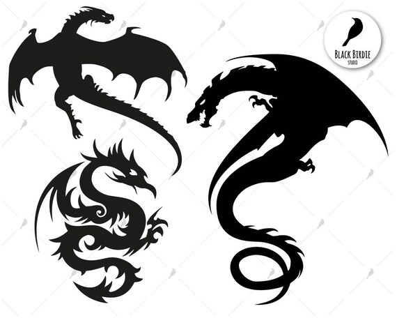 Download Dragon SVG Dragon clipart Creature SVG Tattoo SVG gra o | Etsy