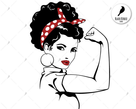 Download Rosie the Riveter svg afro Rosie svg strong woman svg Rosie