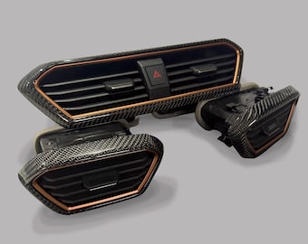 Edelstahl Abdeckung Für Cupra Leon/Formentor - Copper Dekor Für Mittelkonsole Hinten - Selbstklebend