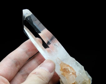 10.2cm Large Water-Clear Himayalan Laser Quartz Crystal Point from Northern India