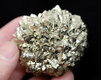 Pyrite "Flower" Pseudomorph after Marcasite Crystals Cluster from Mansehra, Khyber, Pakistan