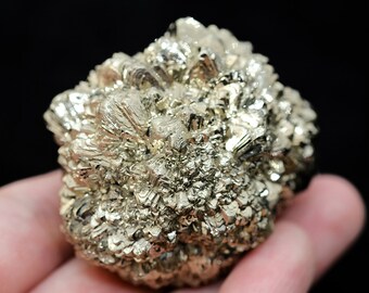 Pyrite "Flower" Pseudomorph after Marcasite Crystals Cluster from Mansehra, Khyber, Pakistan