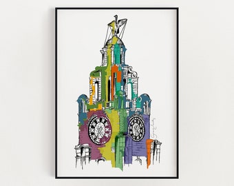 Liverbuilding art print - Liverpool print