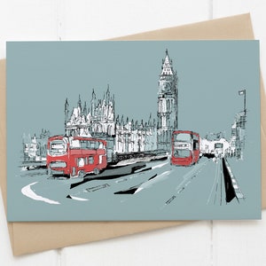 Big Ben blaue Karte