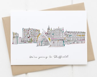 Surprise Sheffield trip card - We're going to Sheffield card
