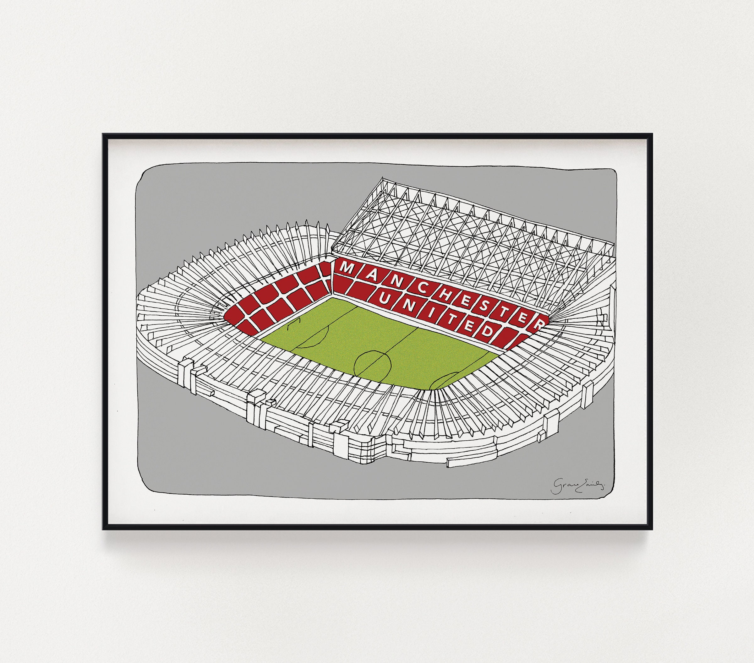 Manchester United Old Trafford Stadium Limited Edition Print