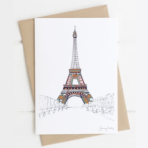 Paris card - Eiffel tower card