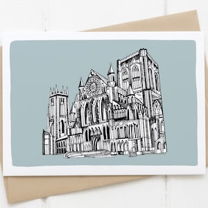 Carta in bianco e nero della Cattedrale di York
