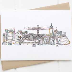 Karta panoramy zabytków Newcastle