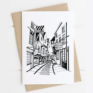 York The Shambles greetings card