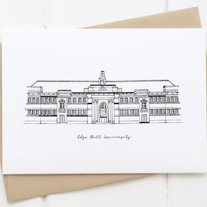 Edge Hill University kaart - afstudeerkaart