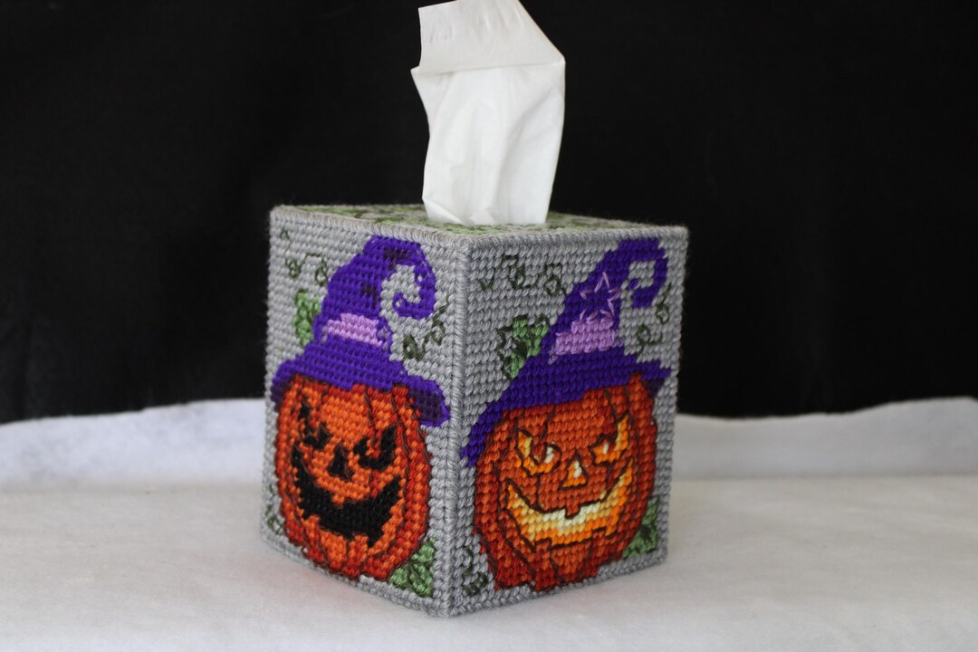 Halloween Jack O' Lantern Tissue Cover - Etsy