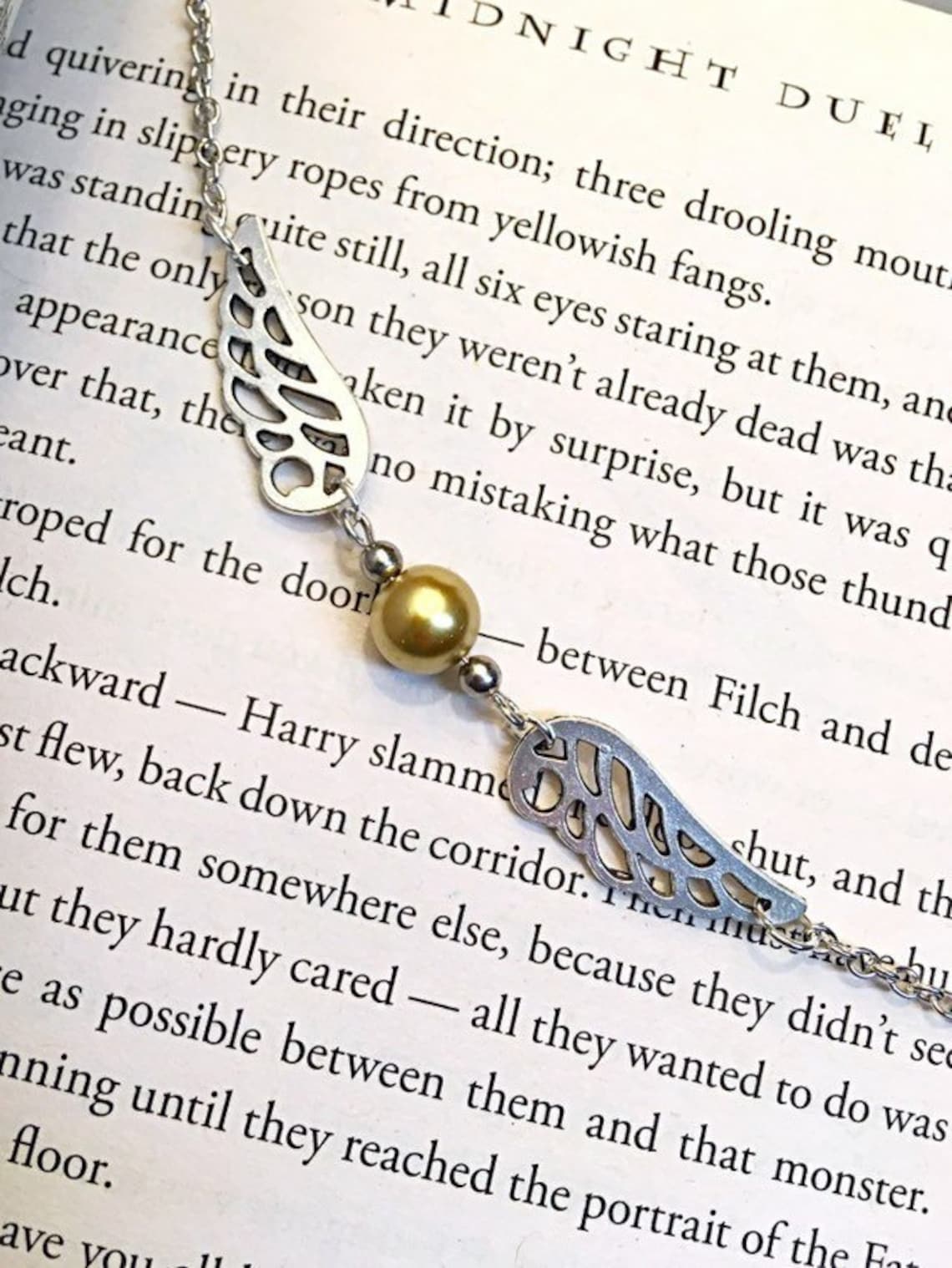 Harry Potter Inspired Necklace Snitch Inspired Golden Etsy