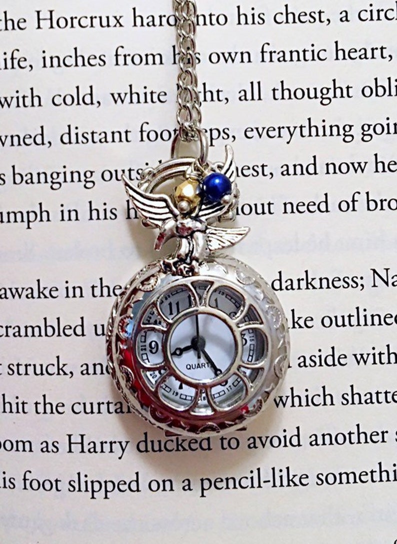 Ravenclaw Inspired Harry Potter Inspired Pocket Watch Necklace Potter